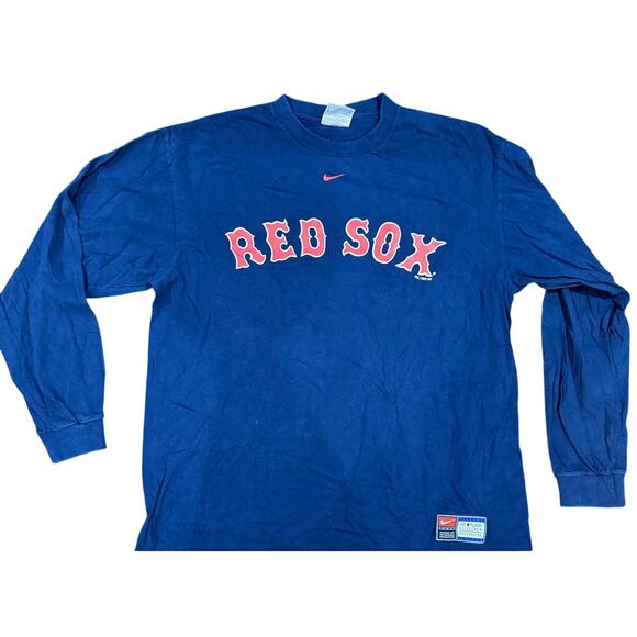 Vintage Tees - Nike MLB Red Sox Graphic Tee*SZ L - Picture 1 of 4